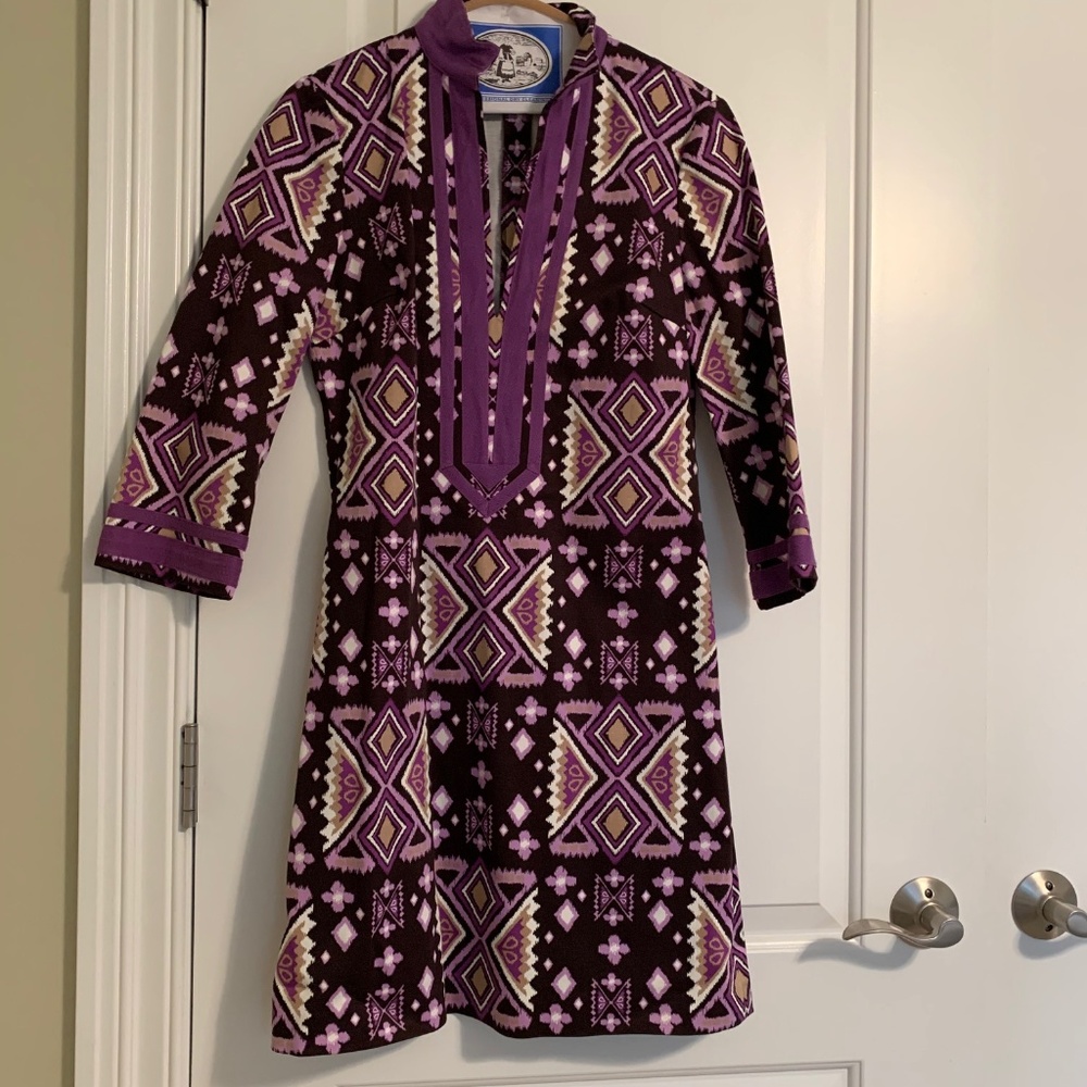 Tory Burch Geometric Tunic Pattern Dress